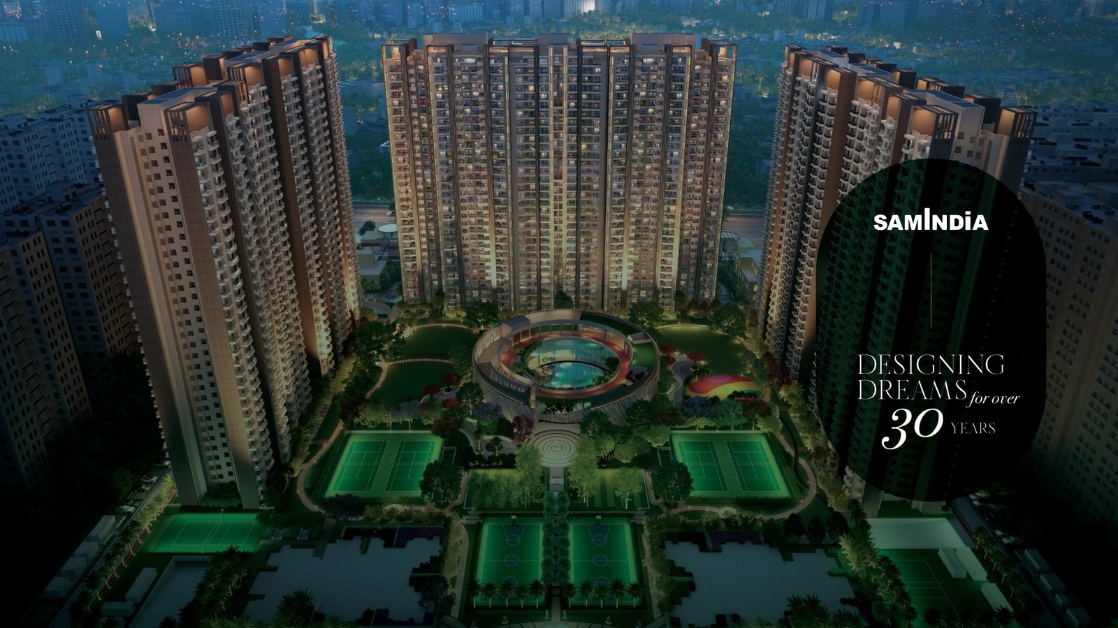 SAM India Vasundhara – Palm Olympia Project 2, 3, 4 BHK Apartments in Greater Noida West